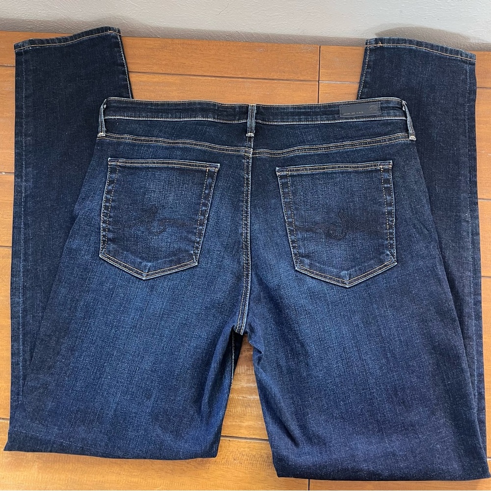 AG Prima Mid Rise Cigarette Jeans Slim Straight Dark Wash Sz 32 30 Inch Inseam - Picture 9 of 15